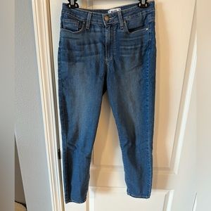 Paige crop high rise jeans